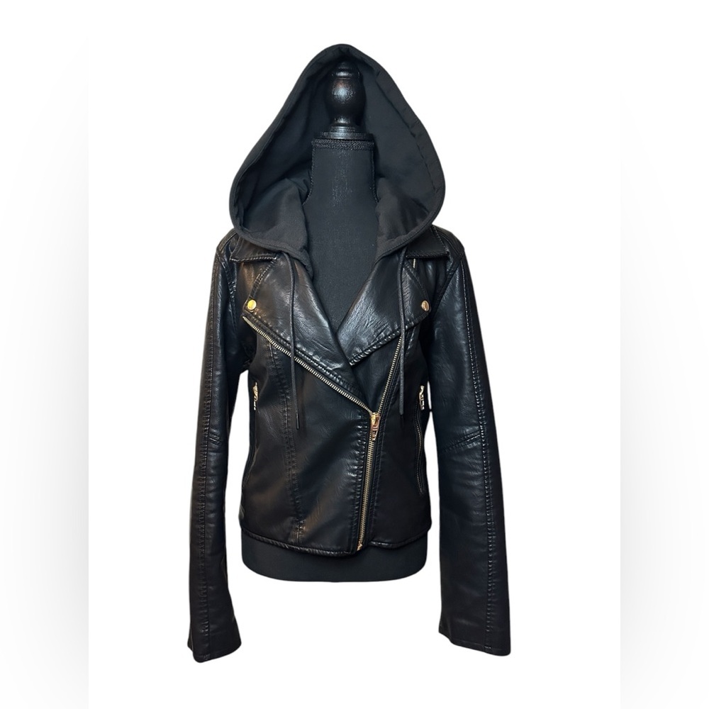 Blank NYC Meant to Be Moto Jacket (Like-New; Black/Gold; XL) - Picture 3 of 16
